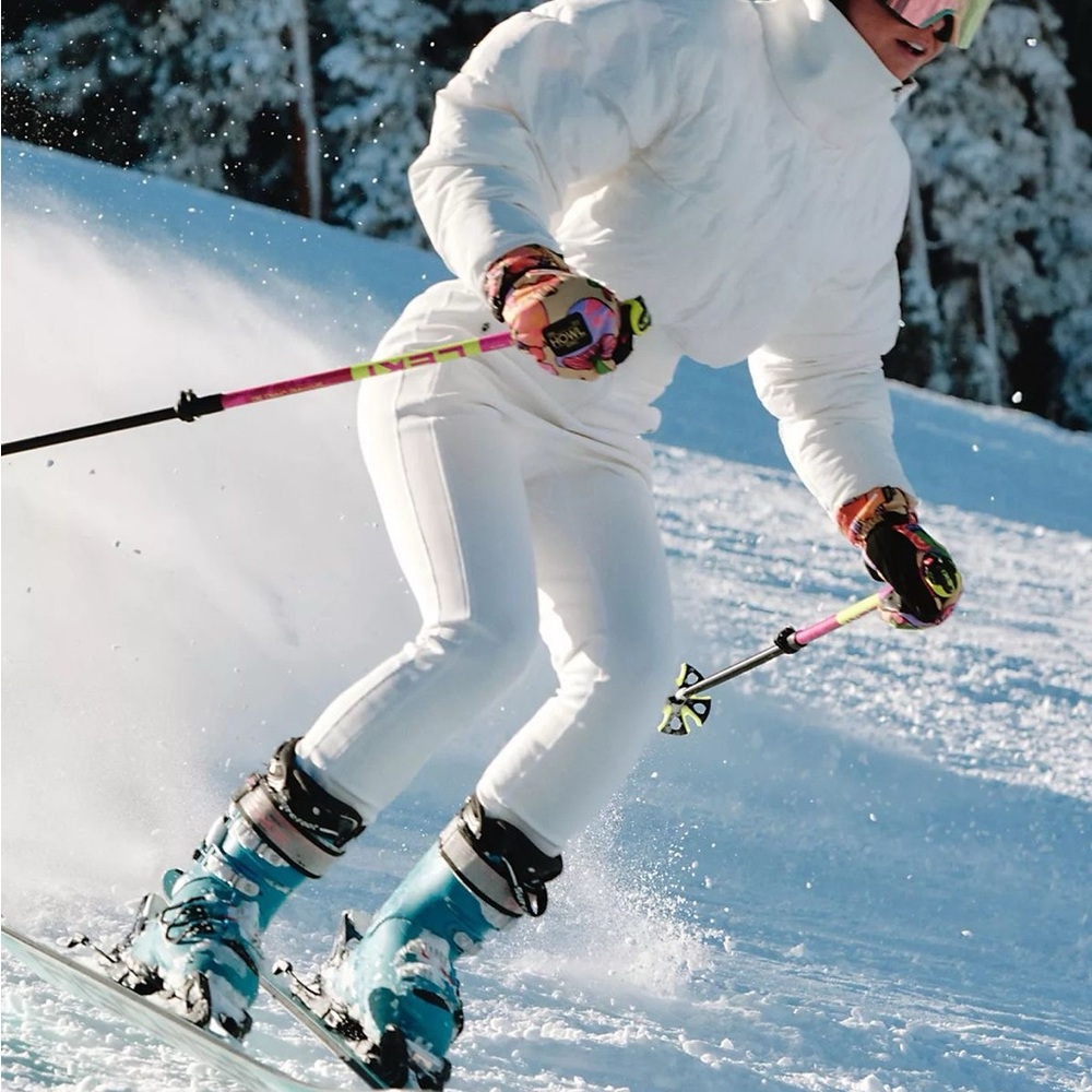 White Ski Jacket and Pants Set